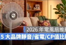 2026 年電風扇推薦：5 大品牌靜音、省電、CP值完整比較