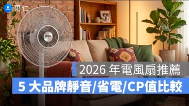 2026 年電風扇推薦：5 大品牌靜音、省電、CP值完整比較