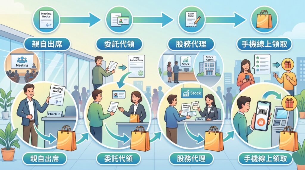 股東會紀念品怎麼領?常見 4 種方式流程